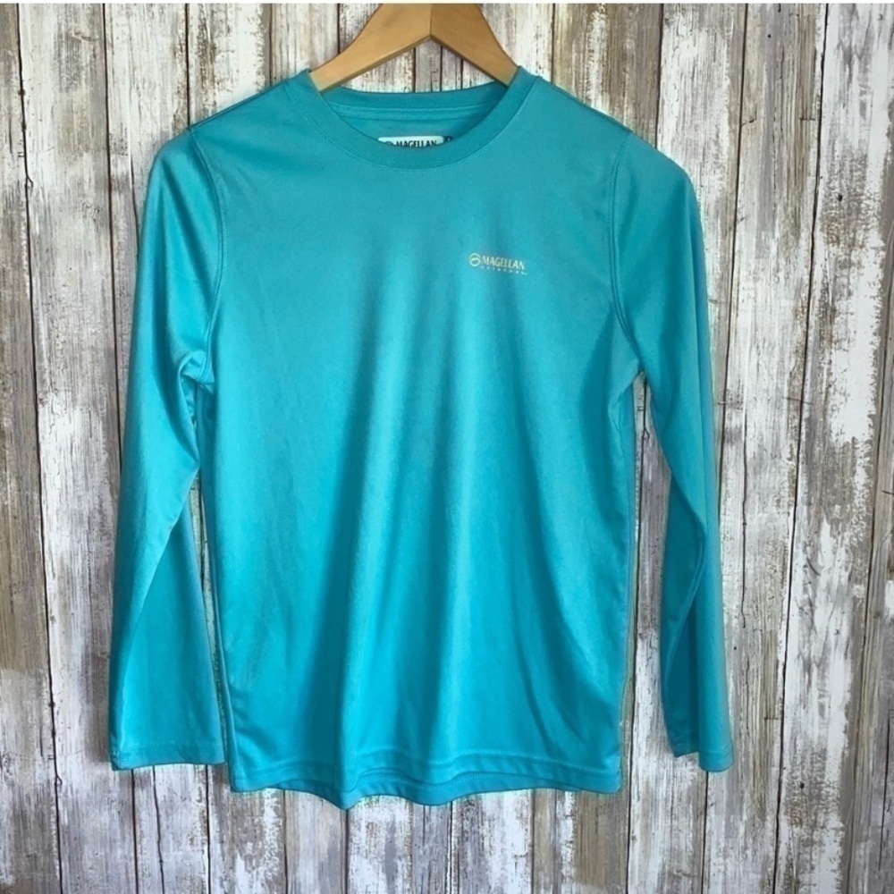 Magellan Fish Gear Blue Long Sleeve - Picture 1 of 4